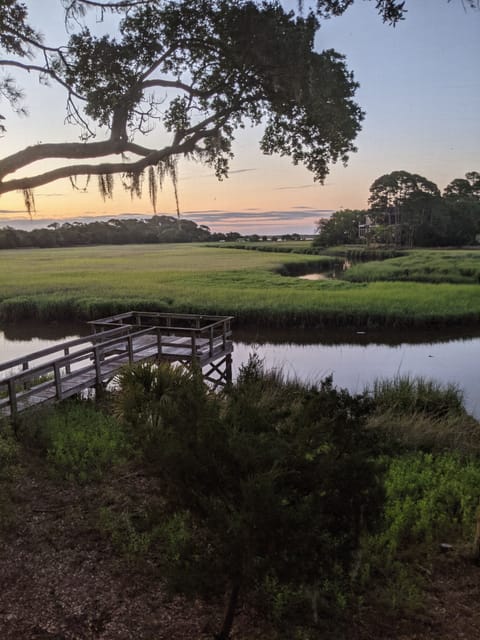 Sunrise from our Porch overlooking our dock
