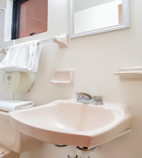 Standard Room, 2 Double Beds | Bathroom | Shower, free toiletries, towels, soap