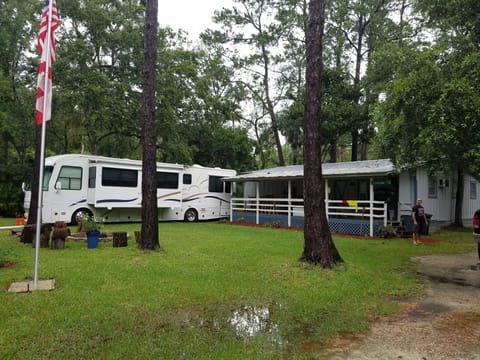 Fish camp with R/V hooked up. Before hurricane Helene.