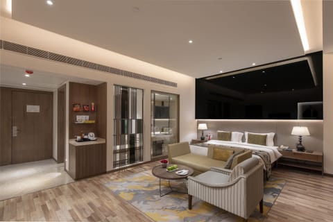 Superior Double or Twin Room | Living room | Fireplace