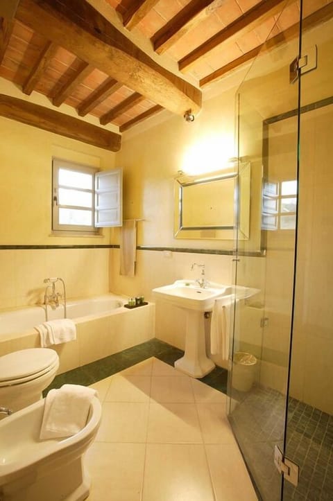 Junior Suite | Bathroom | Shower, free toiletries, hair dryer, bidet