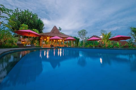 Outdoor pool, open 6:00 AM to 9:00 PM, sun loungers