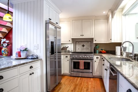 Kitchen with Monogram GE appliances