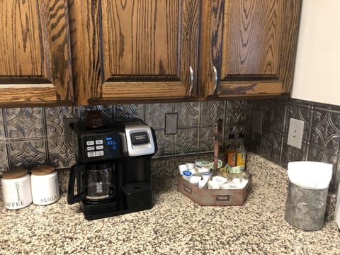 Enjoy our coffee bar, K-Cups or a full pot.