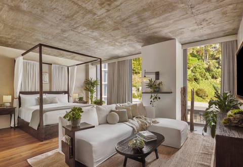 Premium bedding, down comforters, pillowtop beds, minibar