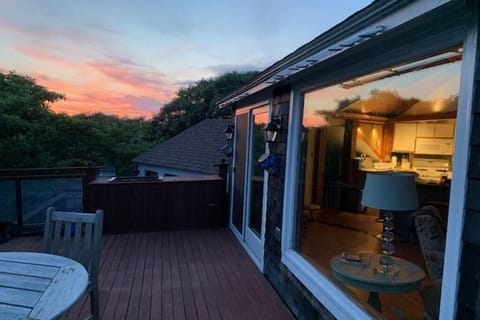 Sunset on the deck