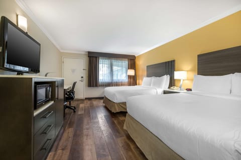 Standard Room, 2 Queen Beds, Accessible, Non Smoking (Walk-in Shower) | Desk, iron/ironing board, free cribs/infant beds, free WiFi