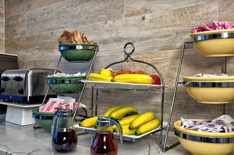 Free daily self-serve breakfast