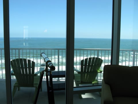 Gulf balcony view from living room