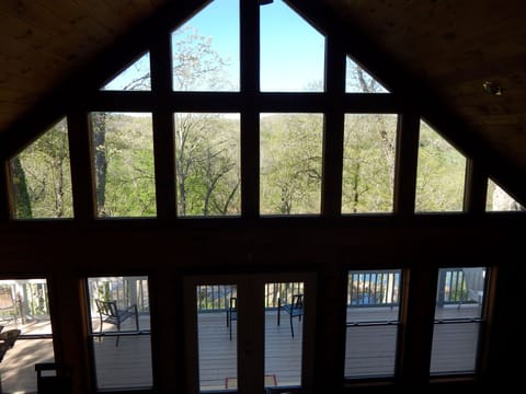 Floor To ceiling windows. Amazing views of the Current River