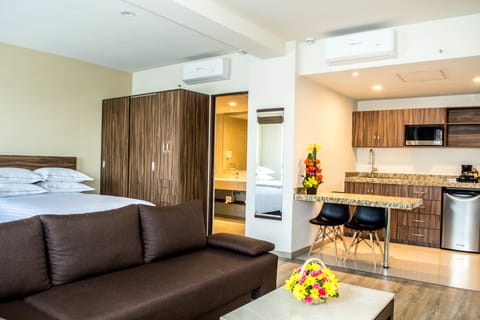 Premium bedding, minibar, in-room safe, desk