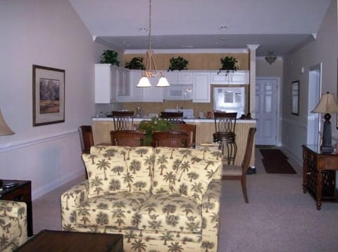 view from living room-dining area and kitchen in background