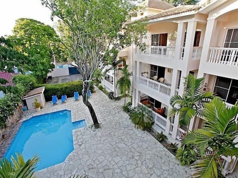 Courtyard view from the balcony