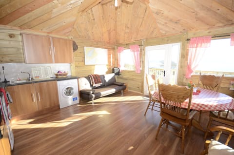 Rustic Log Cabin | Living area | Flat-screen TV