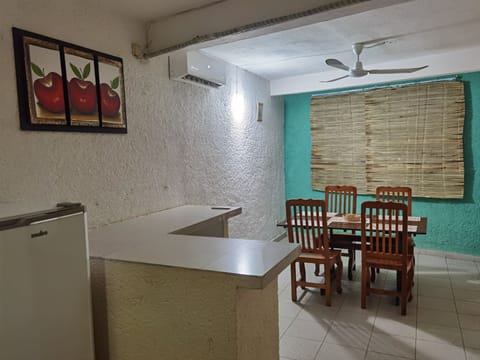 Comfort Apartment, Kitchen, Partial Sea View | Private kitchen | Full-size fridge, stovetop, toaster, blender