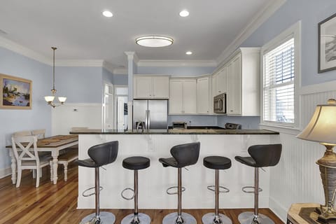 Bar seating perfect for breakfast