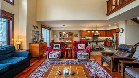 view from the fireplace