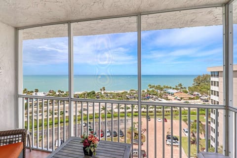 Enjoy unparalled 10th floor views of the Gulf and dazzling sunsets from your private fully screened balcony.