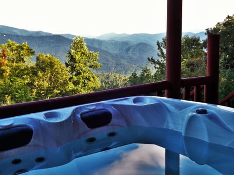 Therapeudic Hot Tub with Smoky Mountain Views