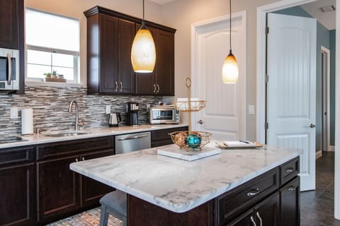 Additional seating at the island