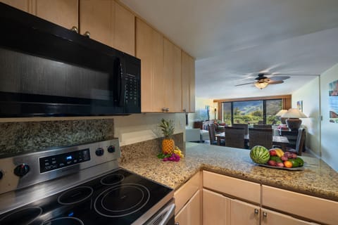 Kitchen has all amenities