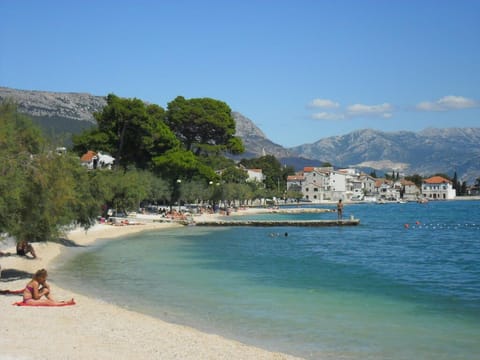 Beach 30 m from the apartment.