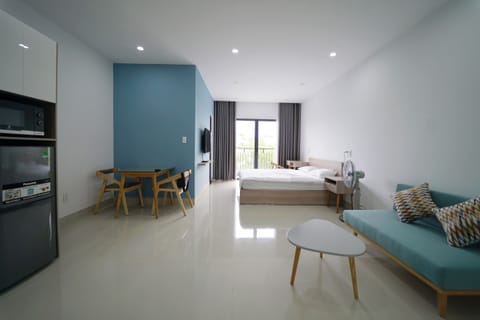 Main view of the studio apartment