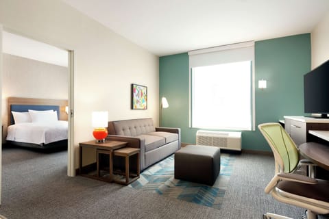 Suite, 1 Bedroom, Non Smoking | Hypo-allergenic bedding, blackout drapes, iron/ironing board, free WiFi