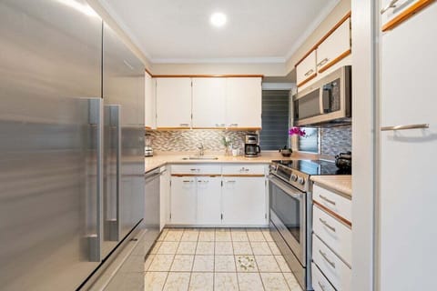 Fully equipped kitchen with modern appliances