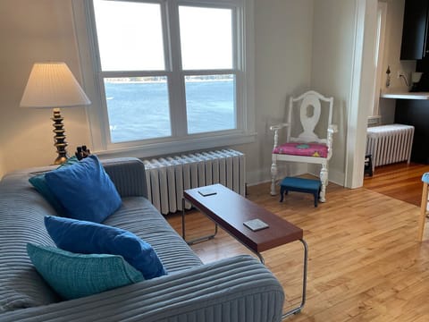 The Sitting Room with the view of the Bay.