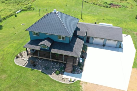 Unique design with outdoor
Fire pit
And swing set