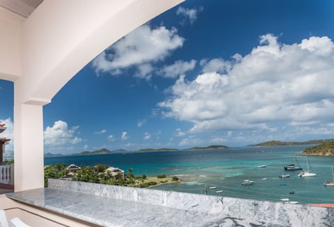 View of outer islands from balcony.