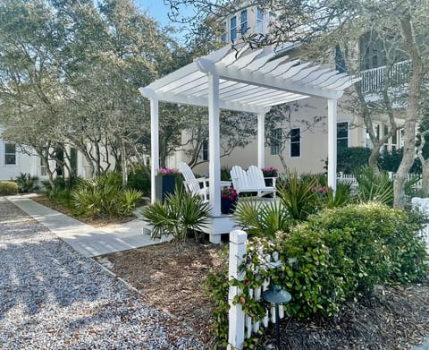 Relax with a cup of coffee before enjoying Carillon Beach