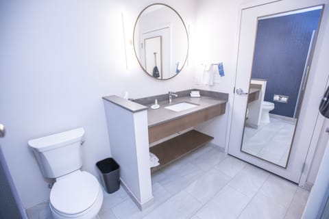 Free toiletries, hair dryer, towels, soap