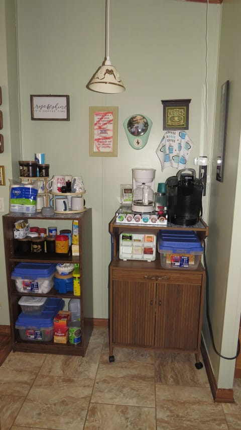 Coffee and tea are important to me, so there’s always plenty for my guests!