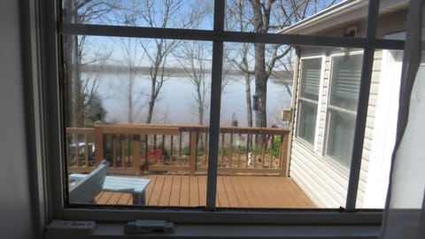 The view to the lake is a beautiful one!