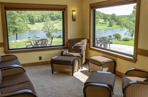 Beautiful view of Lake from a Conversation Nook on Main Level