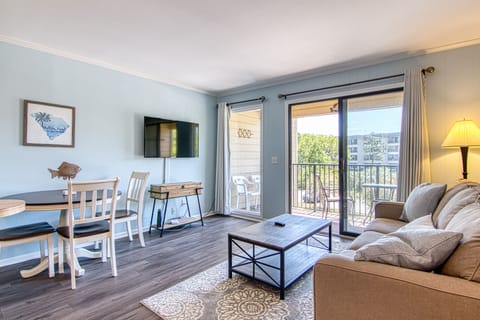 The main living space is comfortably appointed and designed to maximize space.