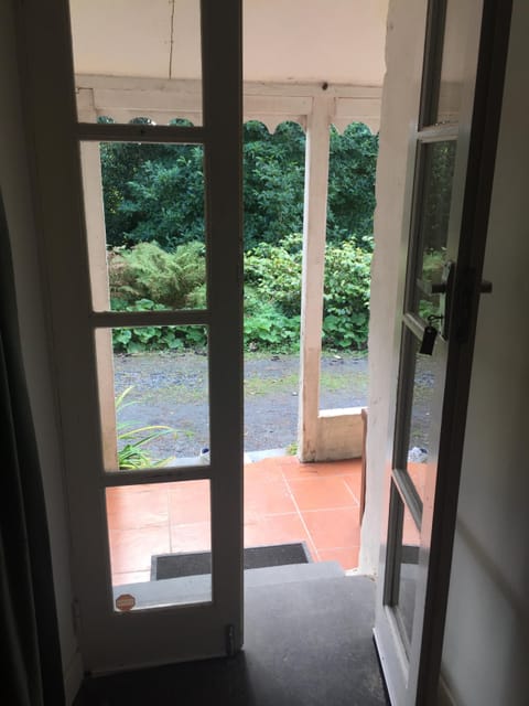 view through front door