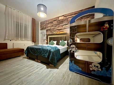 Desk, free WiFi, bed sheets