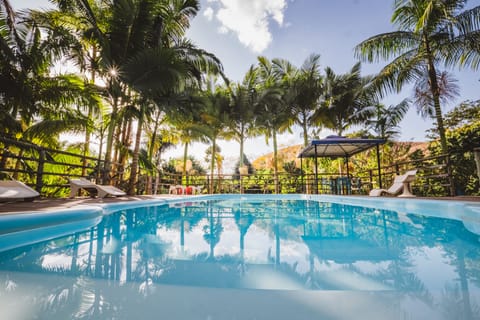Indoor pool, sun loungers