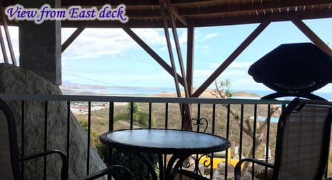 View from east facing deck overlooking the lagoon, St. James and St. John.