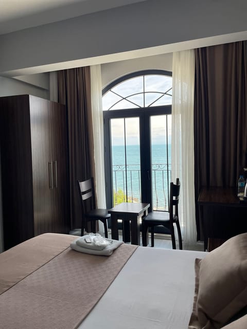 Standard Double Room, Sea View | Frette Italian sheets, premium bedding, down comforters