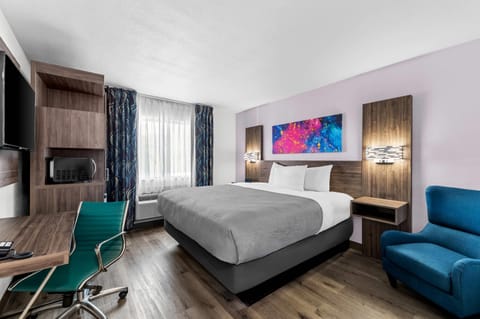 Room, 1 King Bed, Non Smoking | Desk, blackout drapes, iron/ironing board, free WiFi