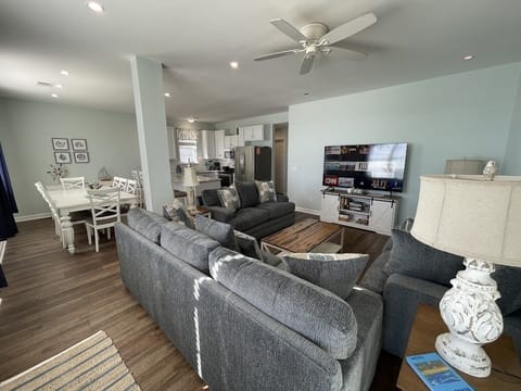 Open living, kitchen and dining to enjoy together time.