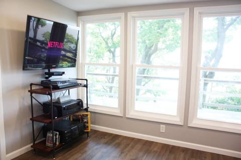 Surround sound, Netflix, Hulu, and a flat screen!