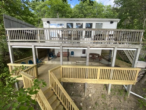 Over 1000 square feet of outdoor deck and patio spaces to enjoy rain or shine! 