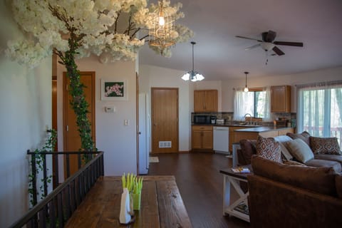 Open living/ dining/kitchen area on entry floor