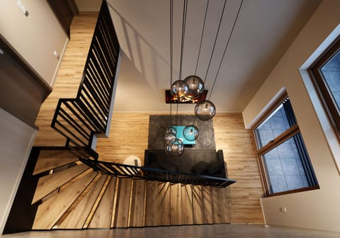 Duplex, Balcony, City View | Living area | Flat-screen TV
