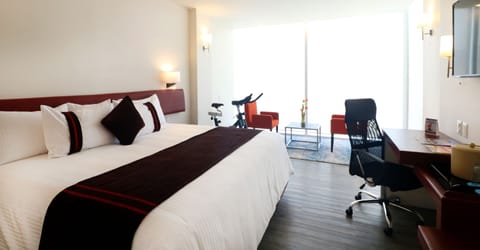 In-room safe, desk, laptop workspace, iron/ironing board